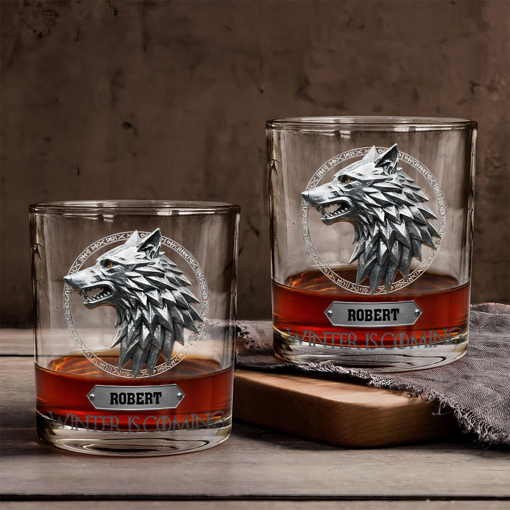 The Great Nine Houses - Personalized Thrones Game Whiskey Glass