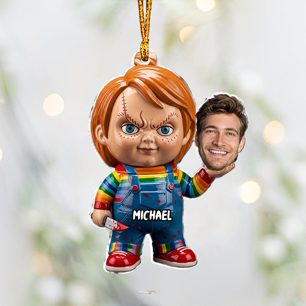 Sit Down Hold On - Personalized Horror Character Custom Shaped Ornament
