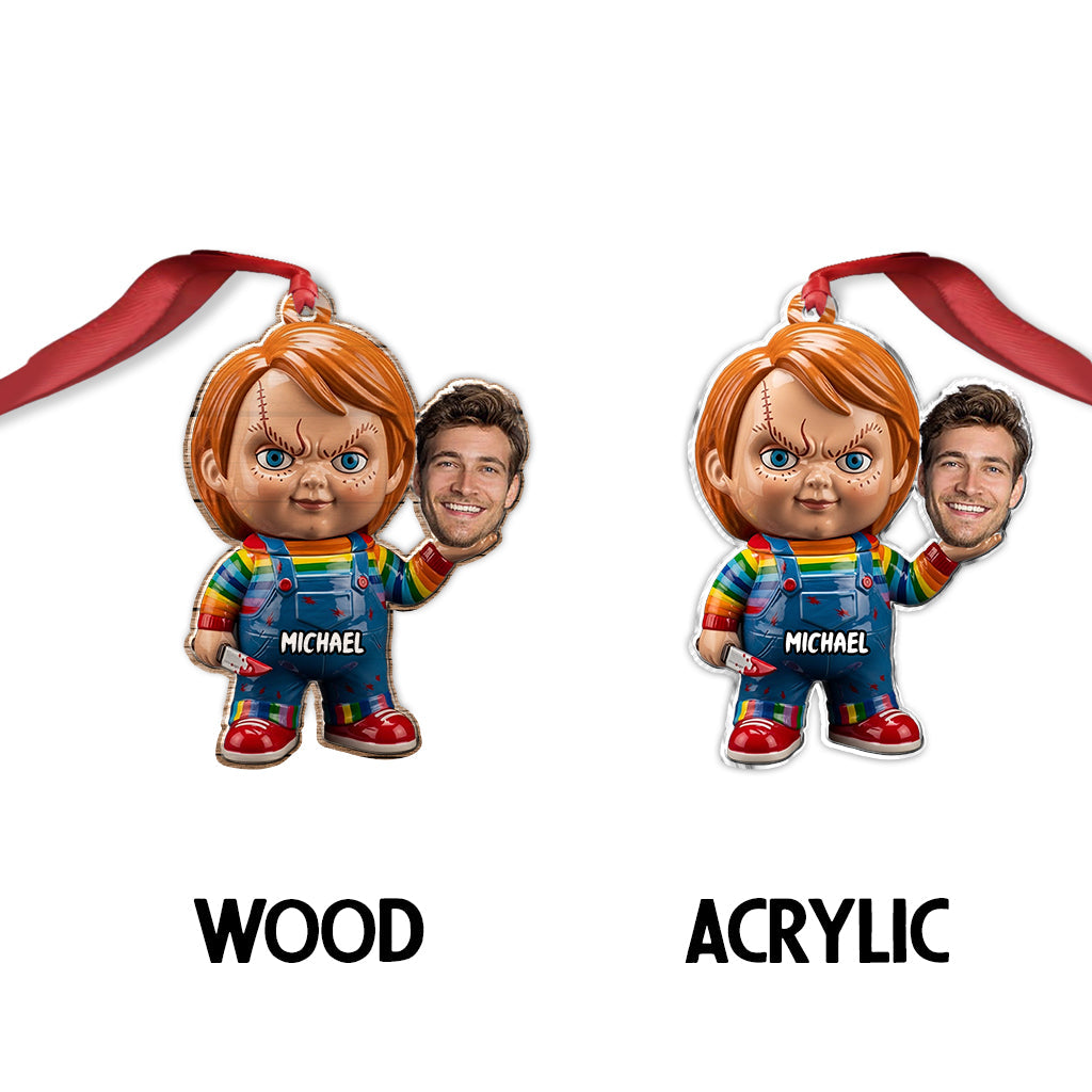 Sit Down Hold On - Personalized Horror Character Custom Shaped Ornament