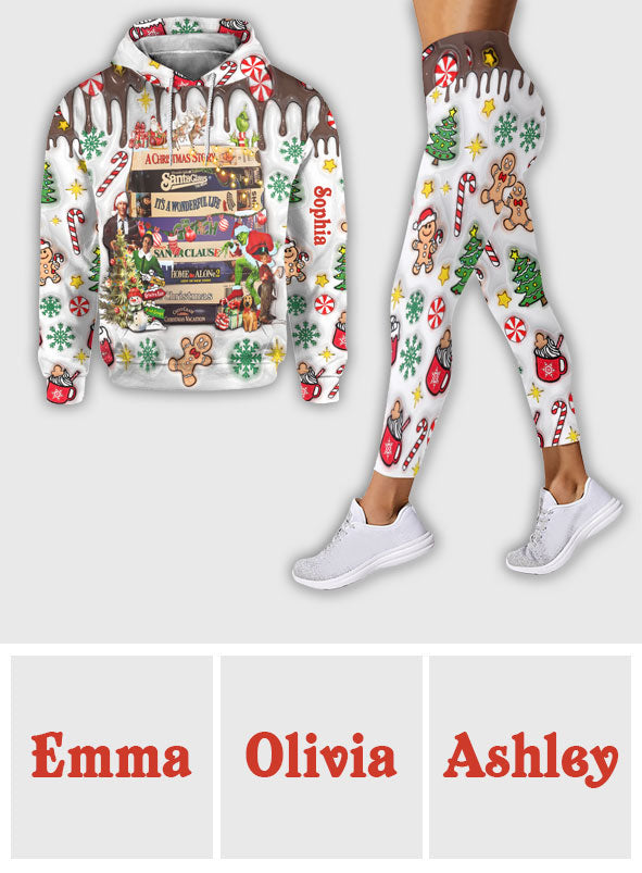Christmas Movie Watching - Personalized Christmas Movie Hoodie and Leggings