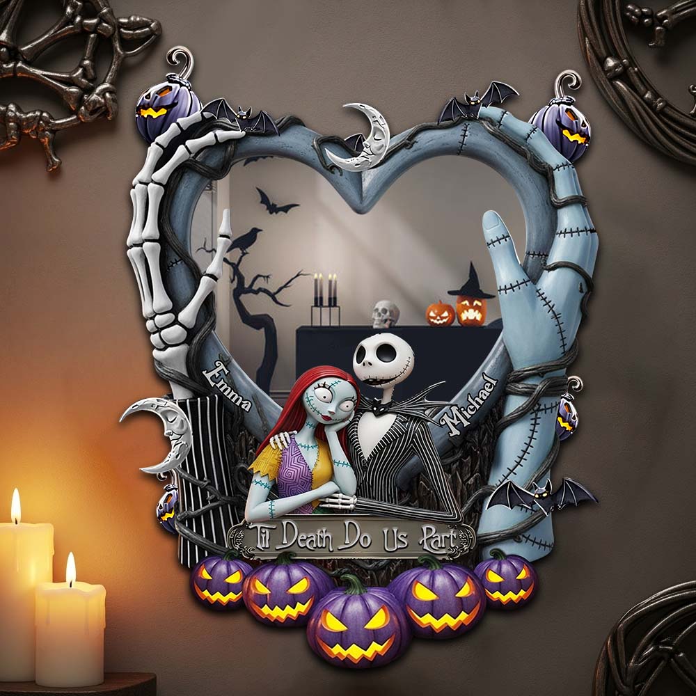 Til Death Do Us Part - Personalized Nightmare Wall Hanging Mirror