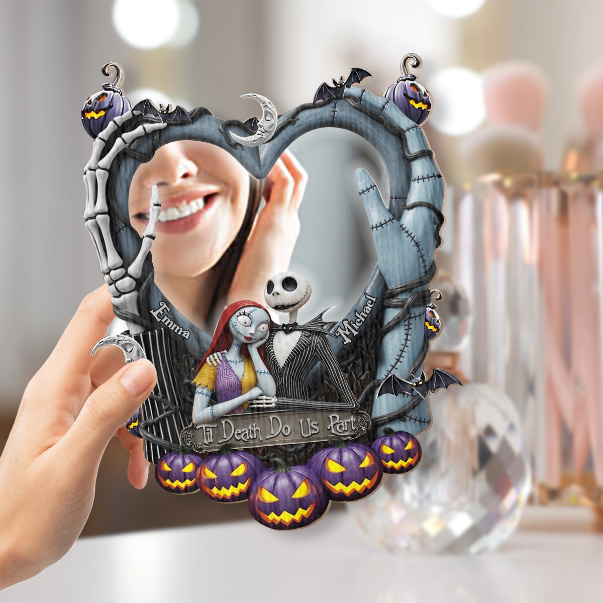 Til Death Do Us Part - Personalized Nightmare Wall Hanging Mirror