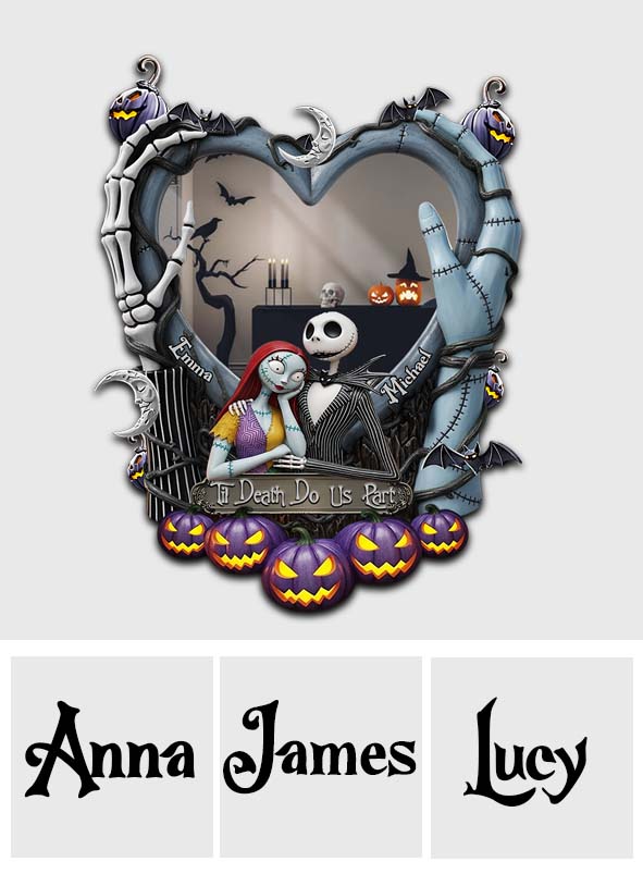 Til Death Do Us Part - Personalized Nightmare Wall Hanging Mirror
