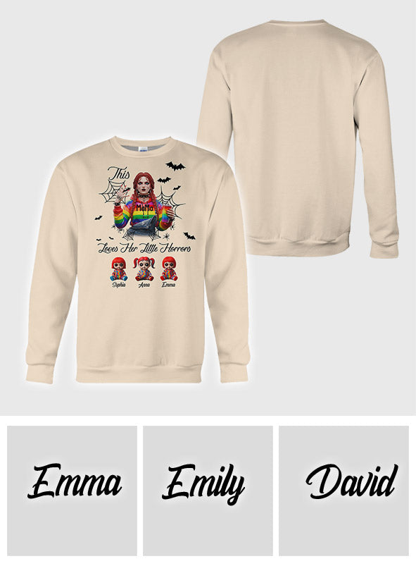 This Mama Loves Her Little Horror - Personalized Horror Character All Over Shirt