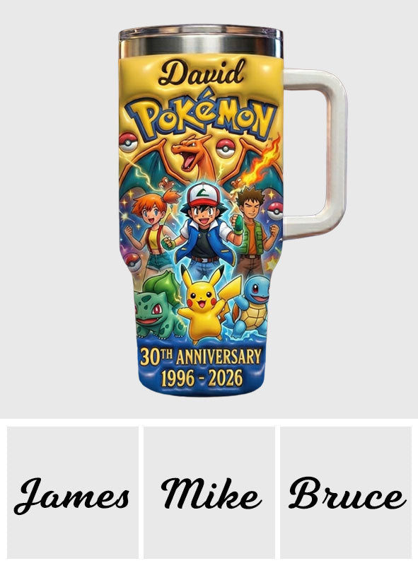 Best Memories - Personalized Monster Trainer Tumbler With Handle