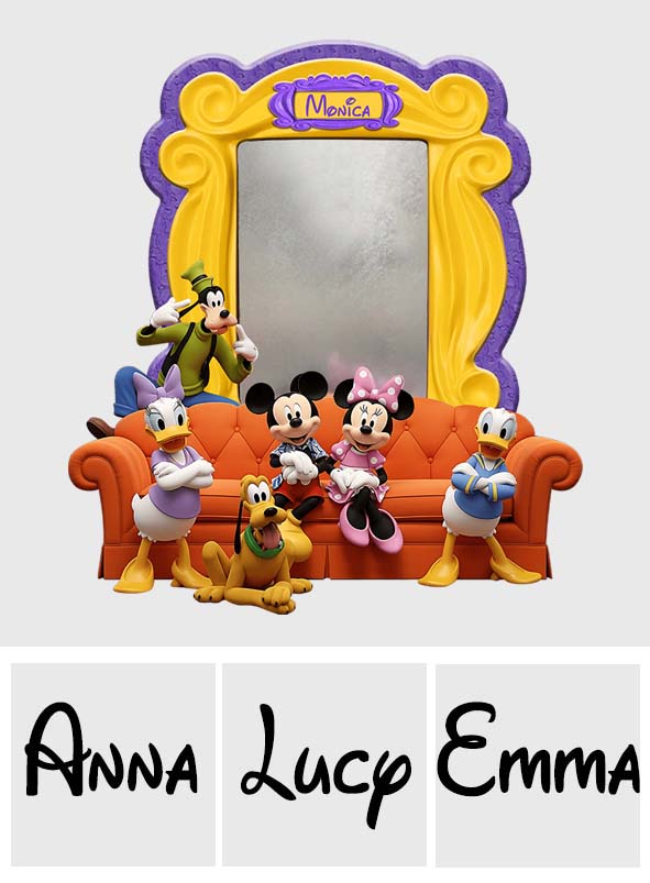 Friends - Personalized Mouse Wall Hanging Mirror