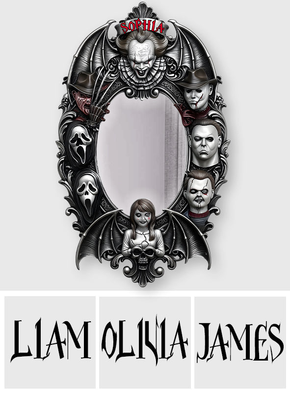 Cool Guys - Personalized Horror Character Wall Hanging Mirror