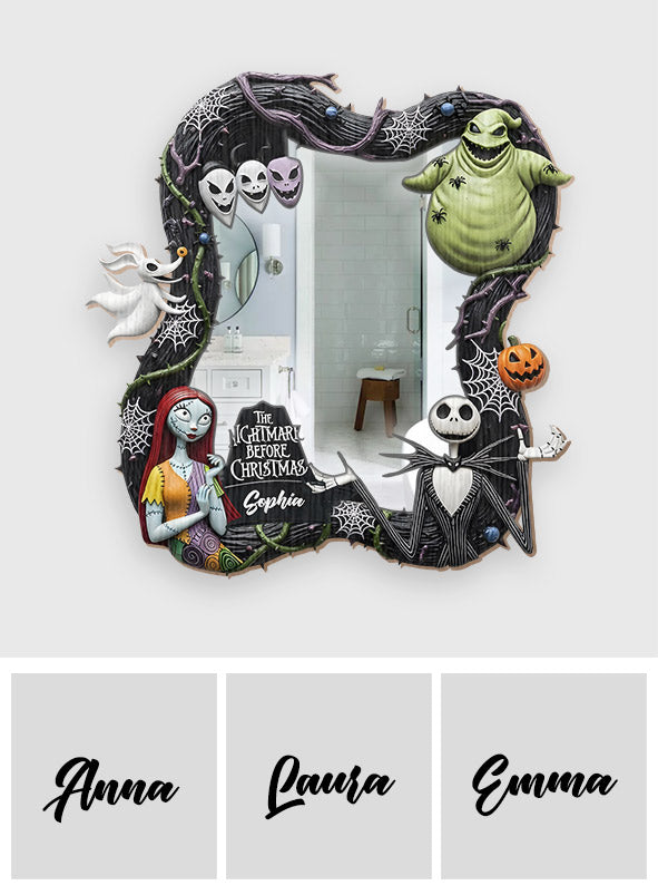 Black Halloween - Personalized Nightmare Wall Hanging Mirror