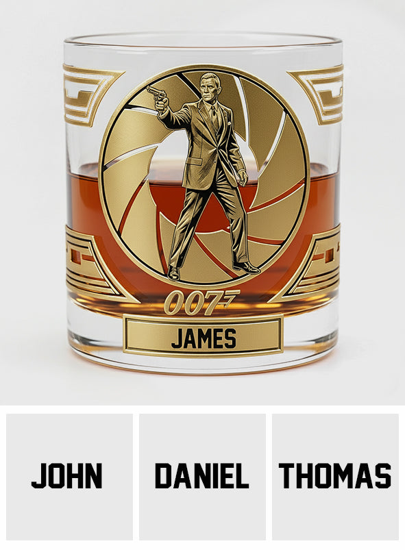 The Golden Spy Edition - Personalized Whiskey Glass