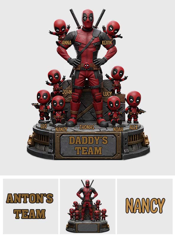 The Best Team - Personalized Father Custom Shaped Acrylic Plaque