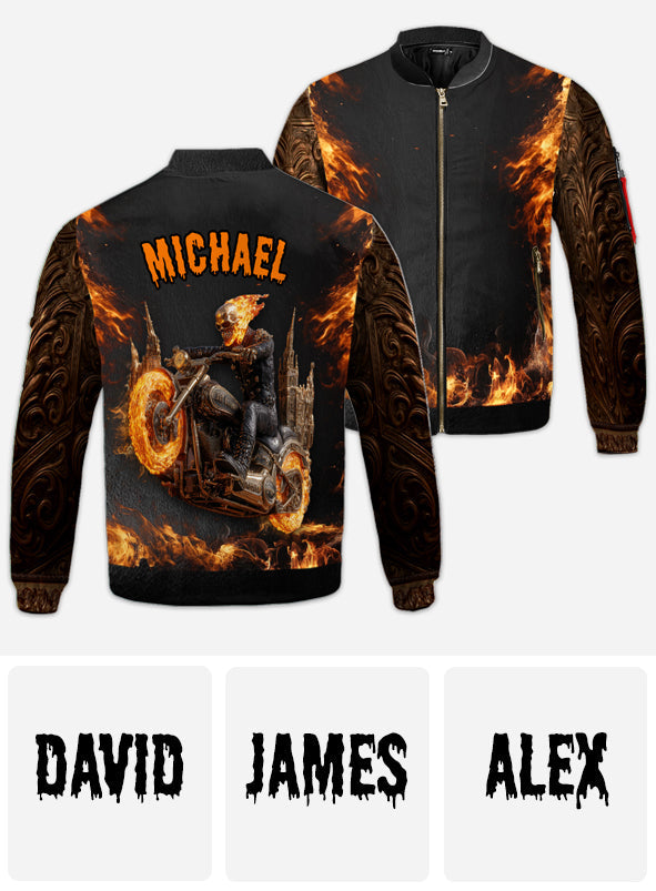 I Am A Legend - Personalized Biker Bomber Jacket