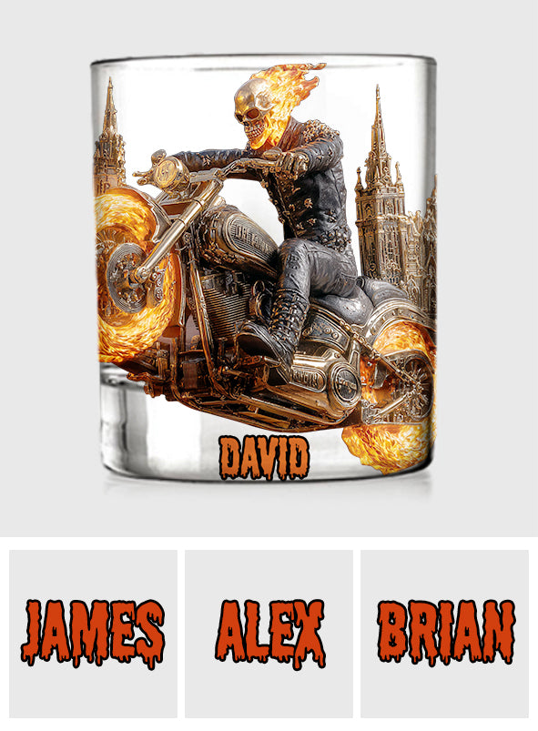 I Am A Legend - Personalized Biker Whiskey Glass