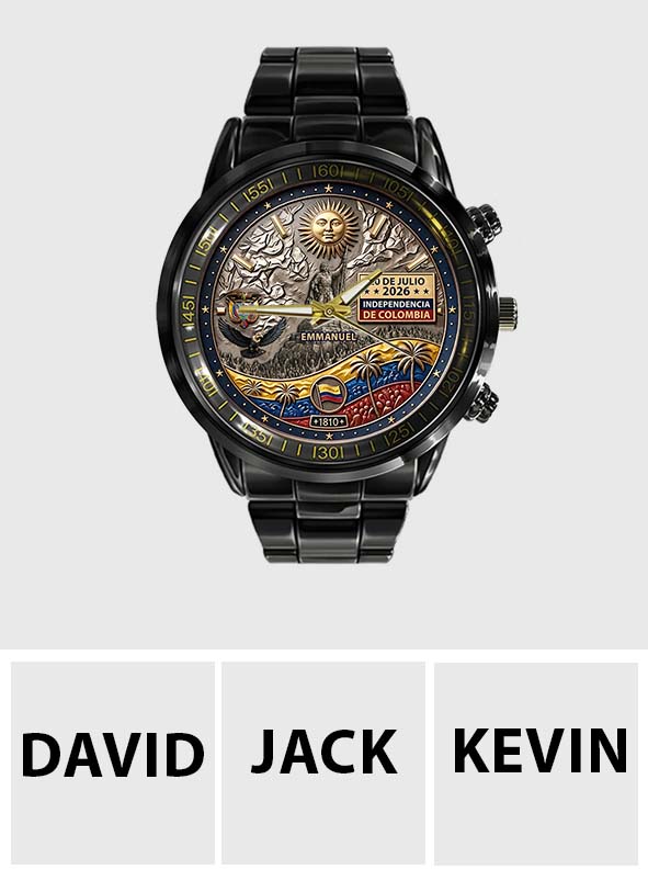 Independencia De Columbia - Personalized Expats Hand Watch