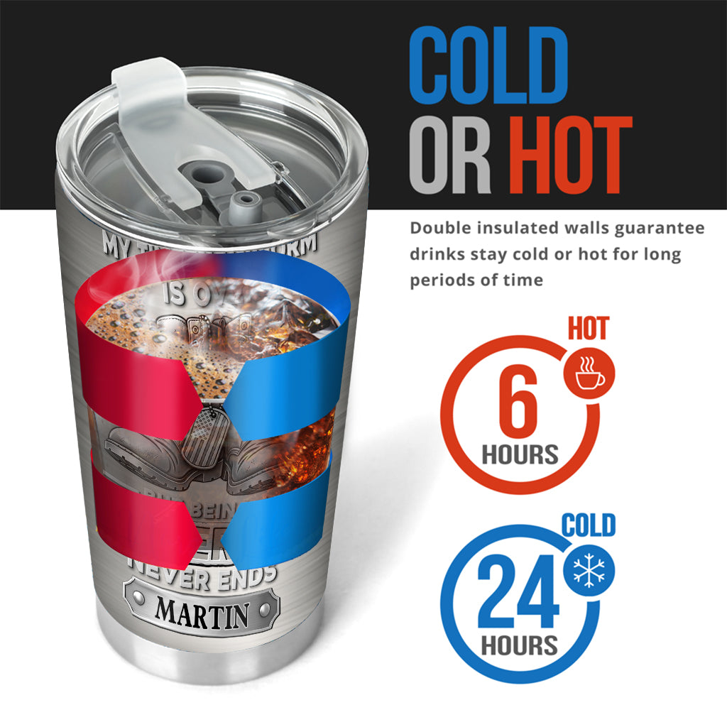 Proud Veteran - Personalized Veteran Tumbler