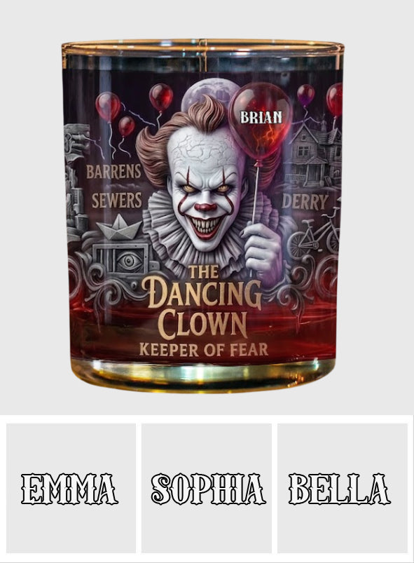 Silent Nightmare - Personalized Horror Character Whiskey Glass