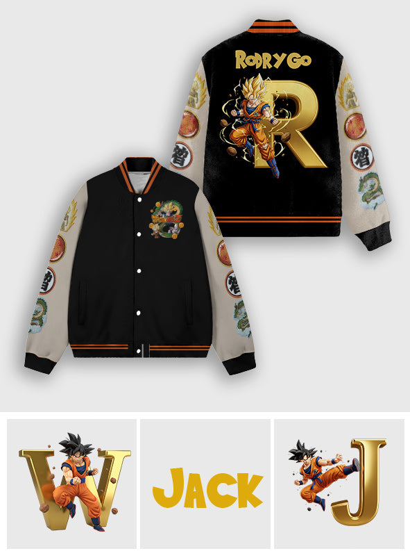 Strong Dragon - Personalized Seven Balls Varsity Jacket