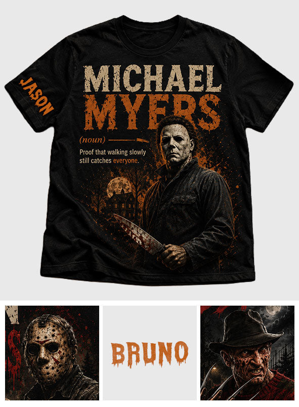 Horror Definition - Personalized Horror Character All Over Shirt