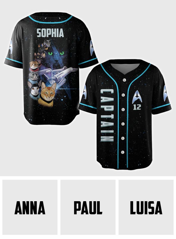 I've Seen Better Universes - Personalized Star Fleet Baseball Jersey