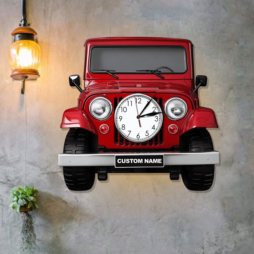 Cool Car - Personalized Car LED Light Wall Clock