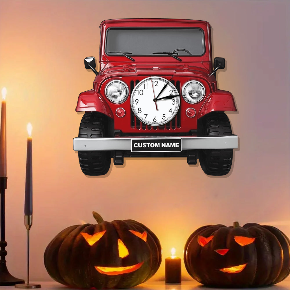 Cool Car - Personalized Car LED Light Wall Clock