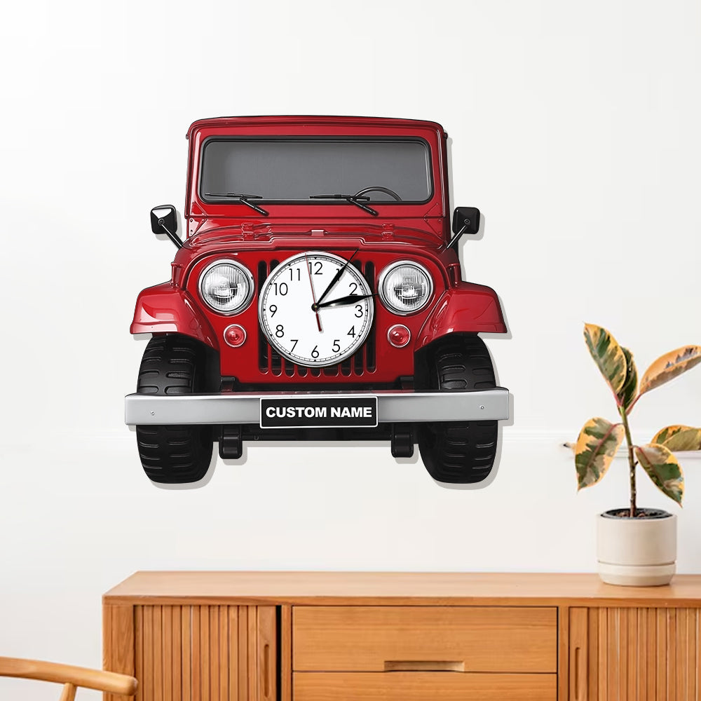 Cool Car - Personalized Car LED Light Wall Clock