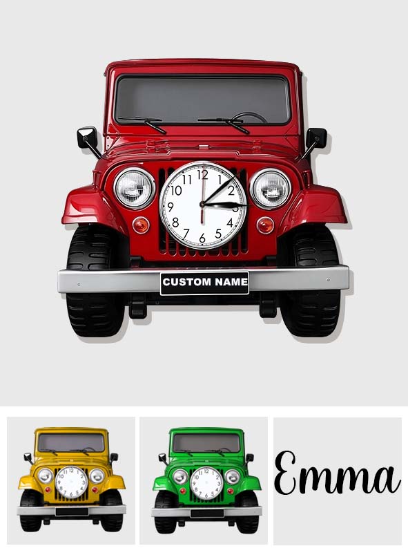 Cool Car - Personalized Car LED Light Wall Clock