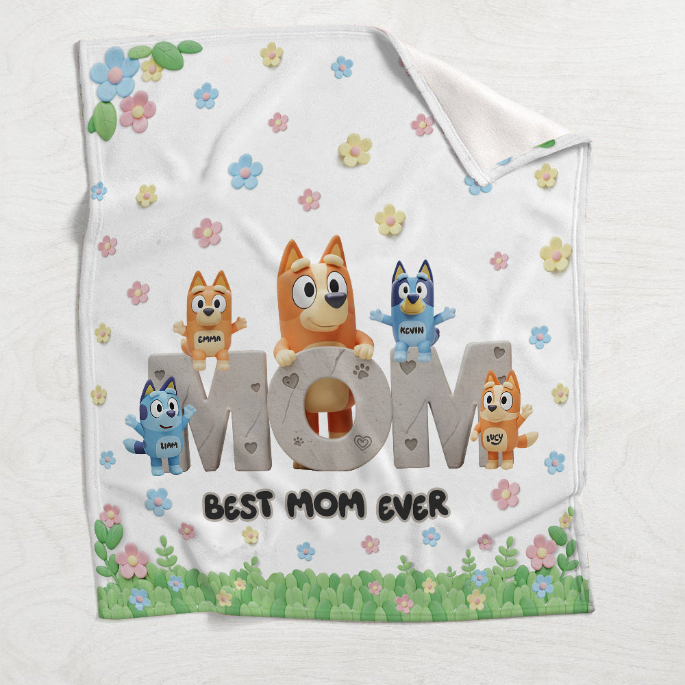 Best Mom Ever - Personalized Mother Blanket