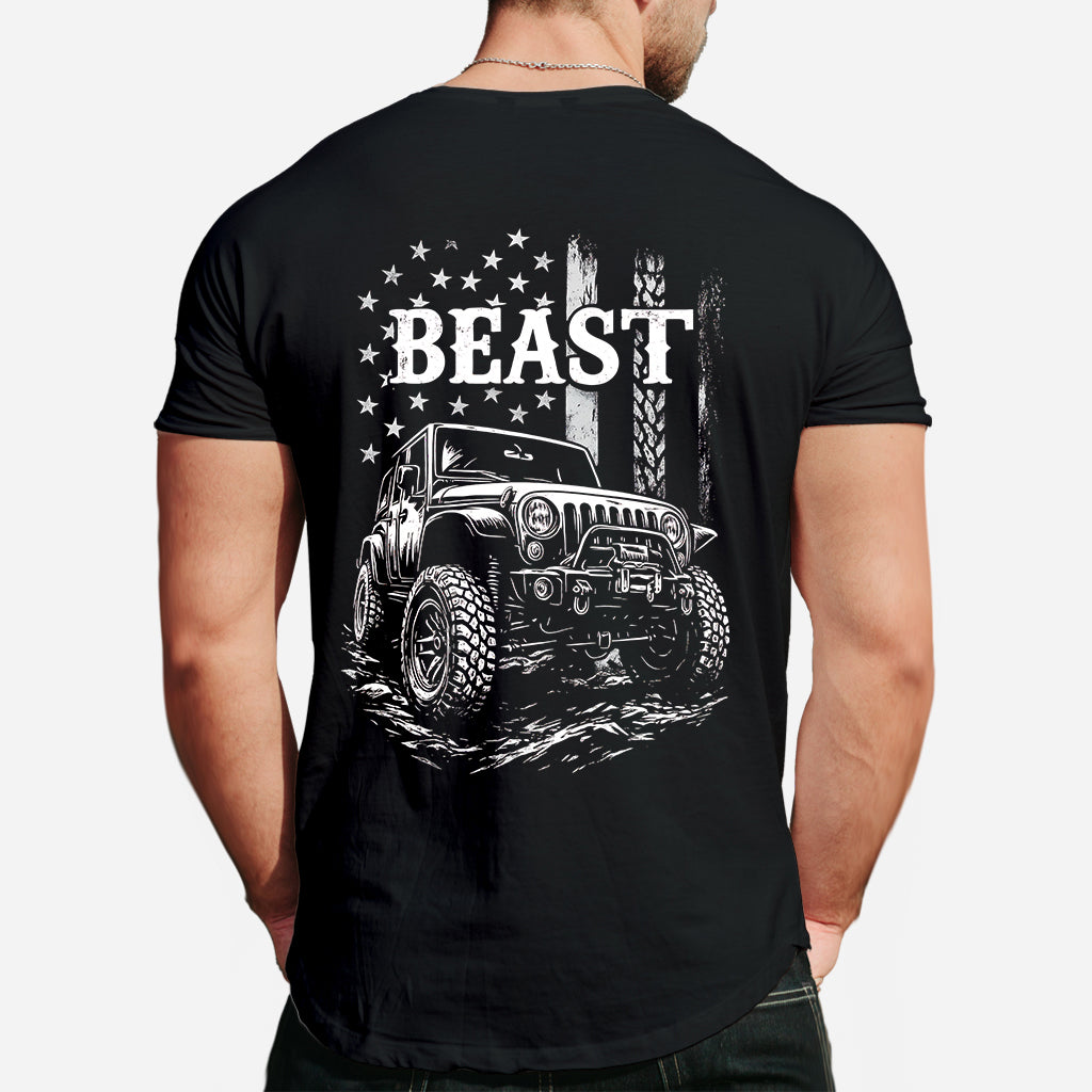 Matching Jp Beast Beauty American Flag - Personalized Couple T-shirt And Hoodie