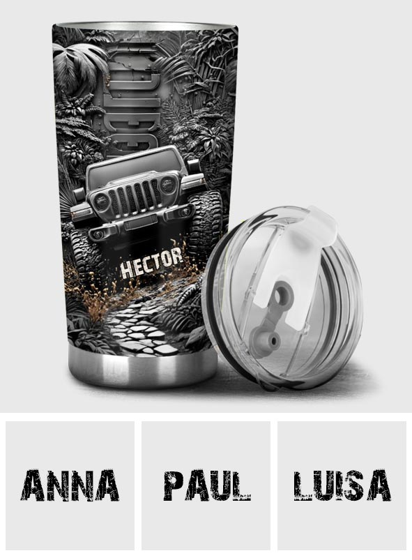Metallic Car - Personalized Car Tumbler