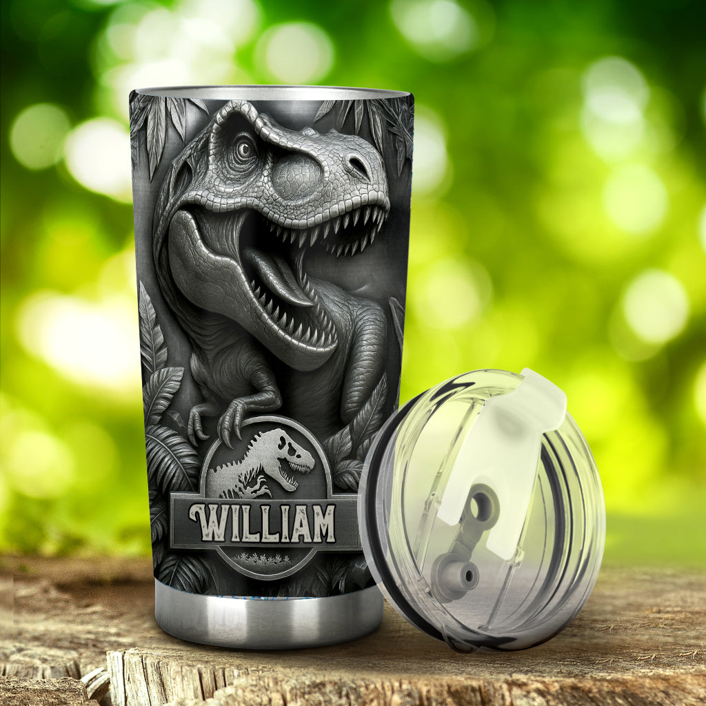 Scary Dinosaur - Personalized Dinosaur Tumbler