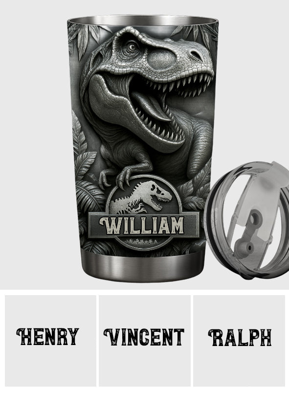 Scary Dinosaur - Personalized Dinosaur Tumbler