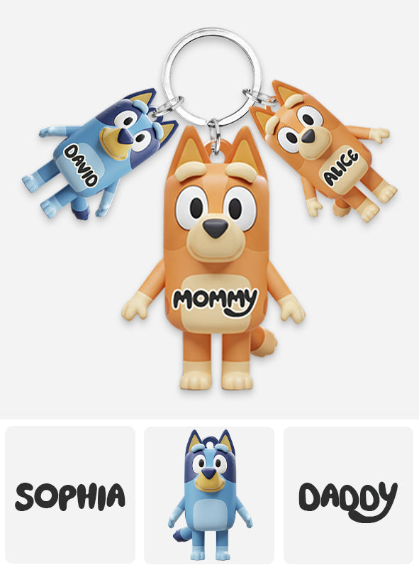 Best Mom Ever - Personalized Mother Keychain with Charms