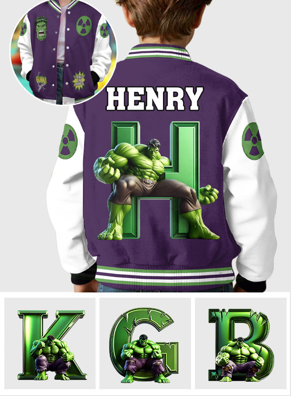 Superhero Gift For Kids - Personalized Kid Varsity Jacket