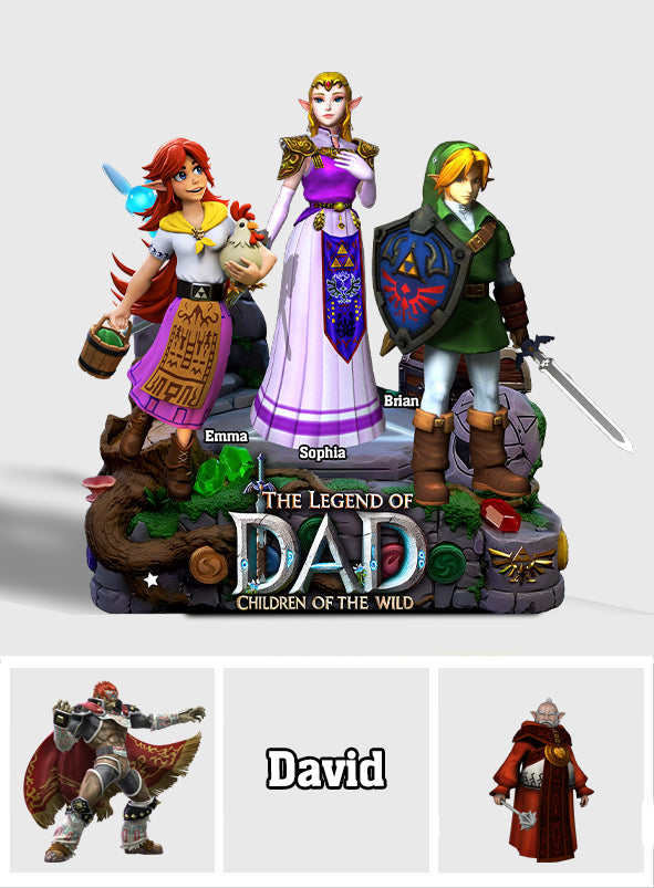 The Legend Of Dad Mom - Personalized The Hero's Legend Custom Shaped Acrylic Plaque