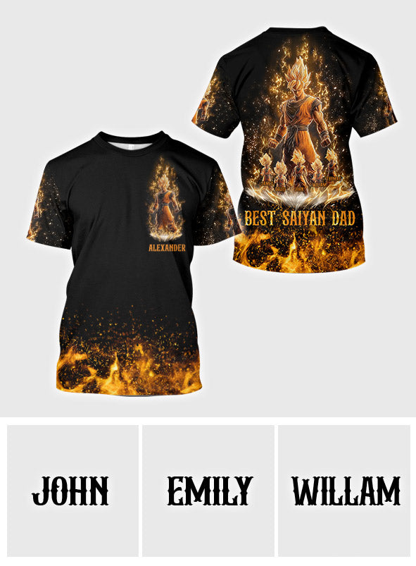 Best Dad Ever - Personalized Seven Balls All Over Shirt