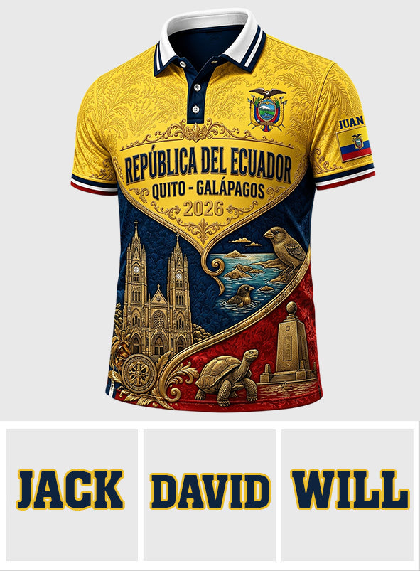 Ecuador The Cup 2026 - Personalized Expats Polo Shirt
