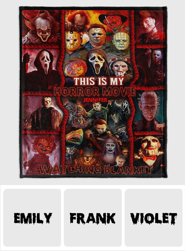 This Is My Blanket - Personalized Horror Character Blanket