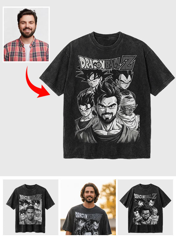 Custom From Any Photo - Personalized Seven Balls Wash T-Shirt