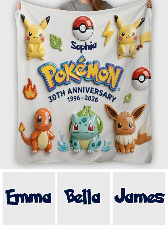 Monster Trainer 30th Anniversary - Personalized Monster Trainer Blanket