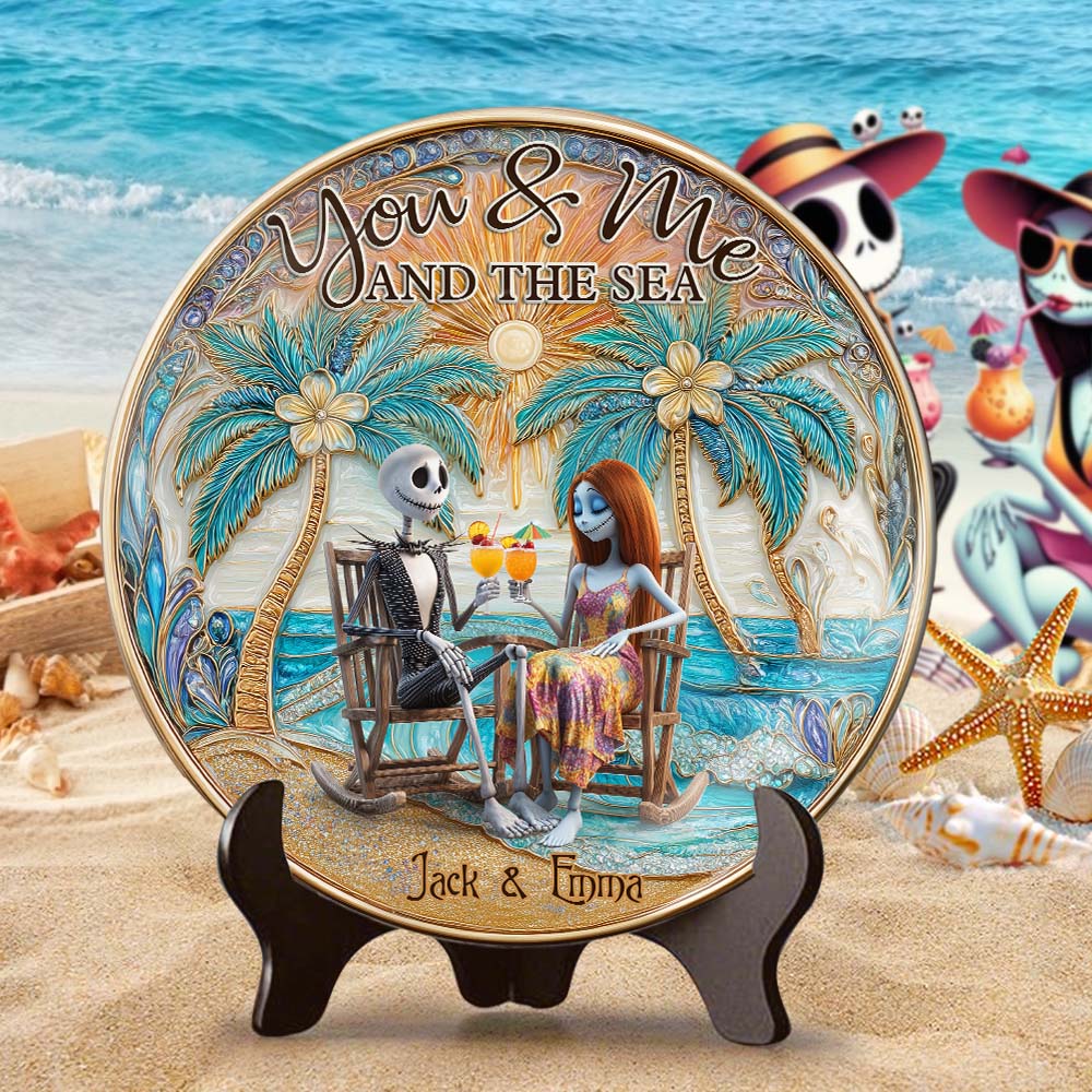 Till Death Do Us Part - Personalized Nightmare Ceramic Round Plate