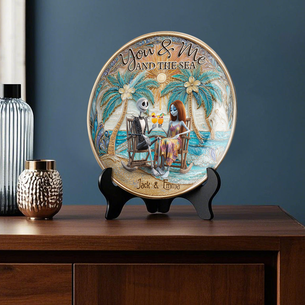 Till Death Do Us Part - Personalized Nightmare Ceramic Round Plate