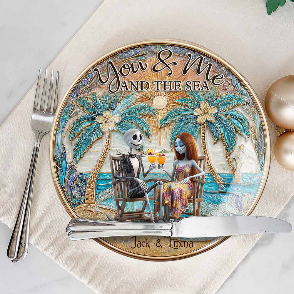 Till Death Do Us Part - Personalized Nightmare Ceramic Round Plate