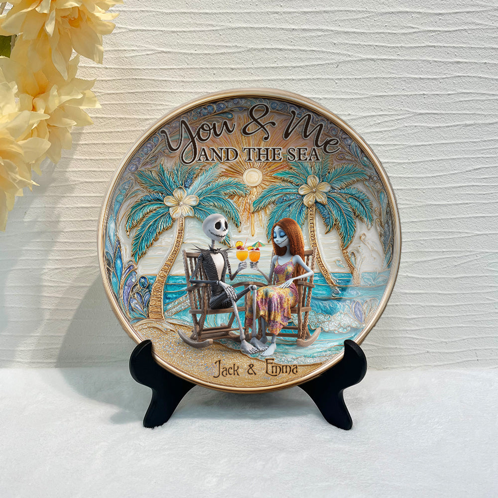Till Death Do Us Part - Personalized Nightmare Ceramic Round Plate