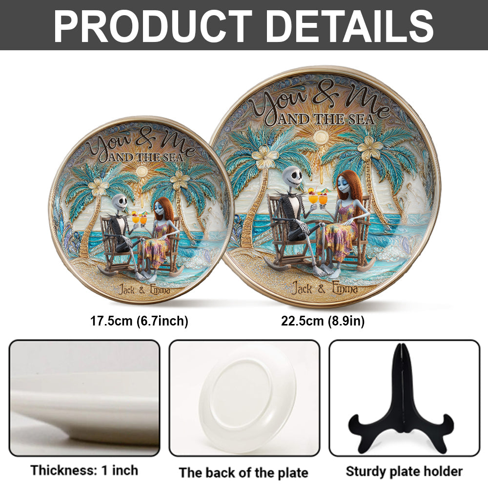 Till Death Do Us Part - Personalized Nightmare Ceramic Round Plate
