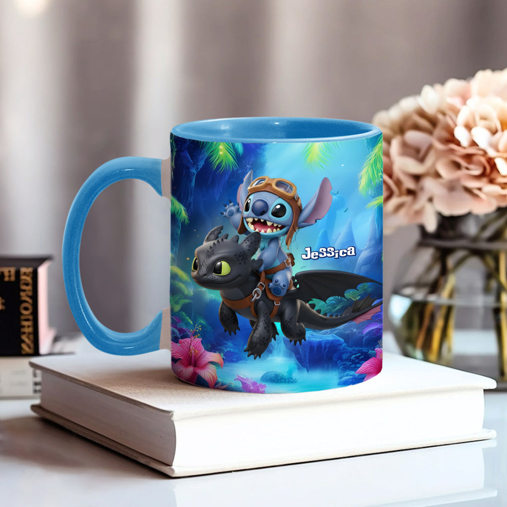 Two Little Monsters - Personalized Accent Mug