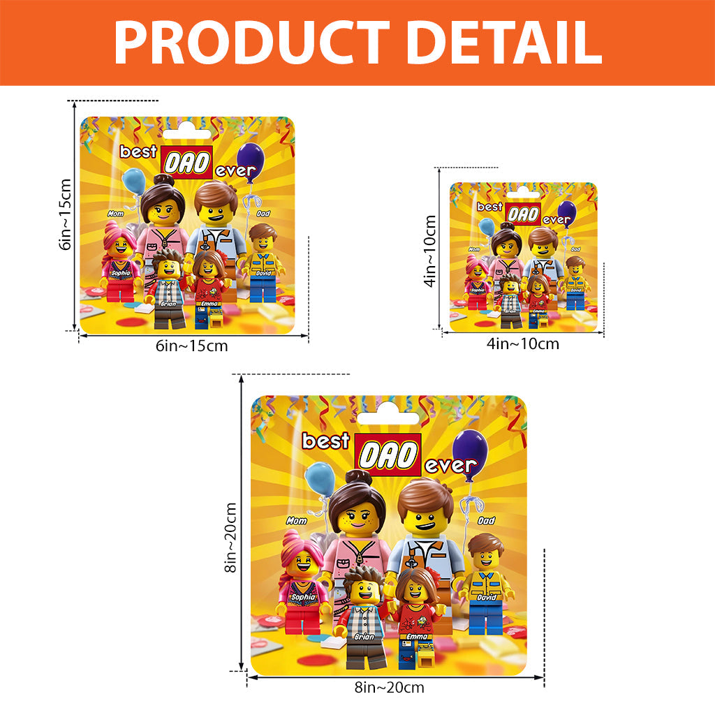 Family Minifigure - Personalized Father Custom Shaped Acrylic Plaque