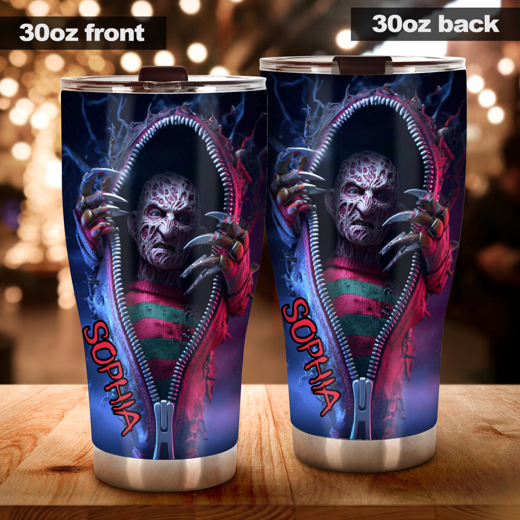 Scary Halloween - Personalized Horror Character Tumbler