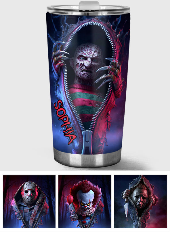 Scary Halloween - Personalized Horror Character Tumbler