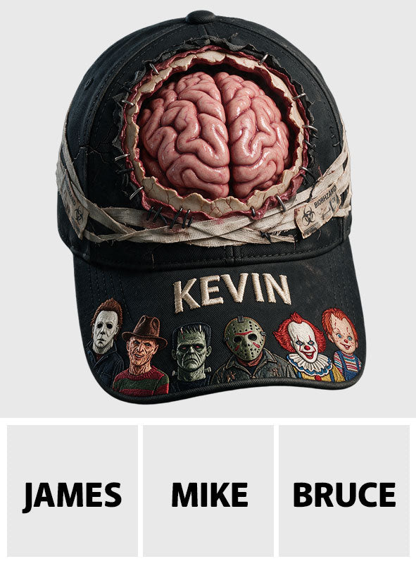 Funny Brain Hat - Personalized Horror Character Classic Cap