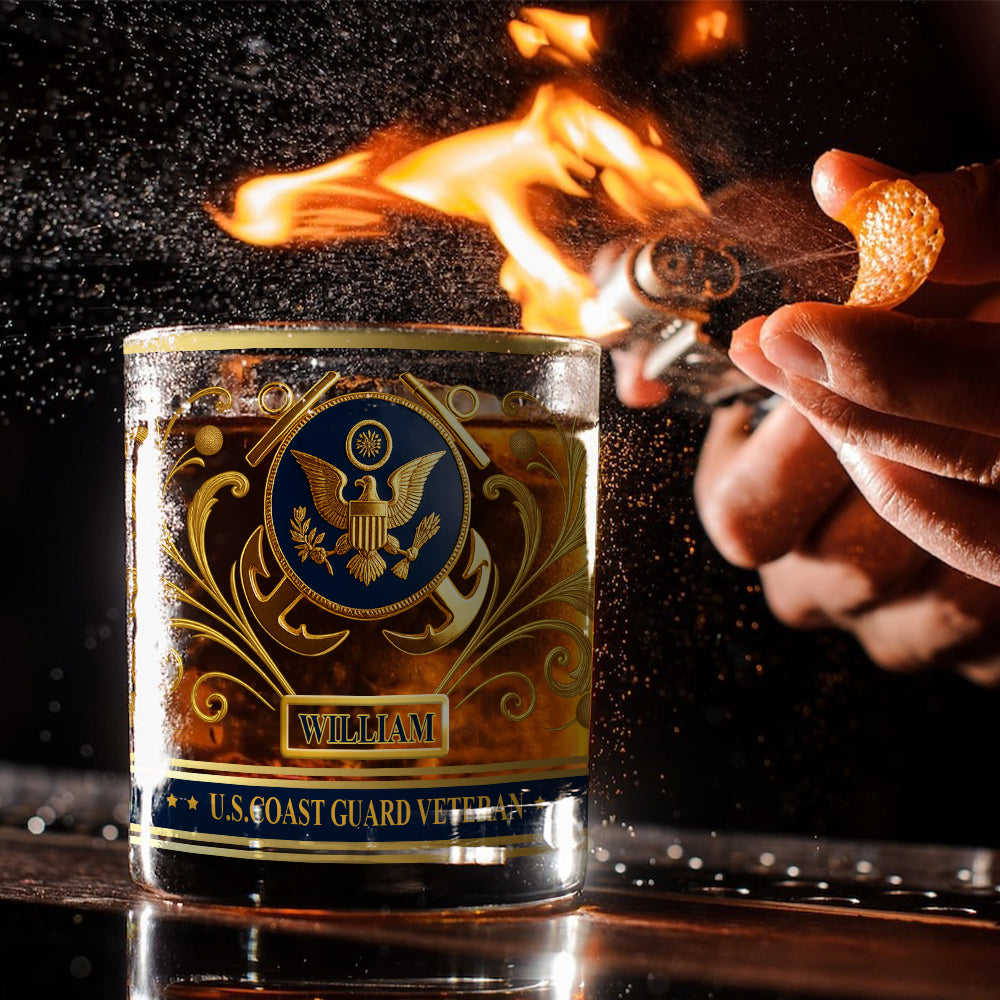 This We'll Defend - Personalized Veteran Whiskey Glass